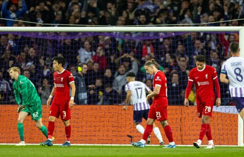 Kết quả bóng đá Toulouse vs Liverpool