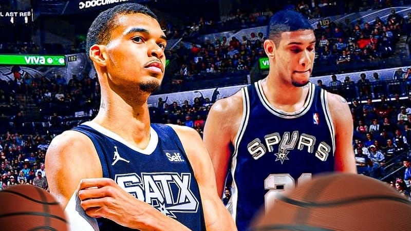 Wembanyama tái hiện thành tích của Tim Duncan trong ngày Spurs nhận thất bại