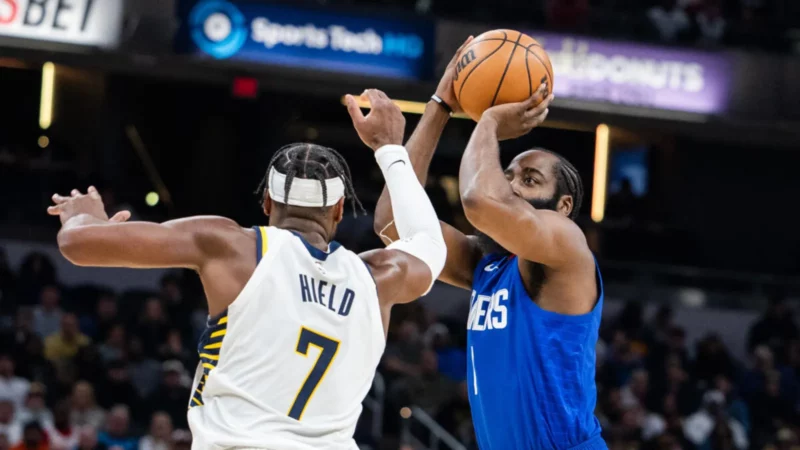 James Harden ném cực kỳ vào tay trước Indiana Pacers