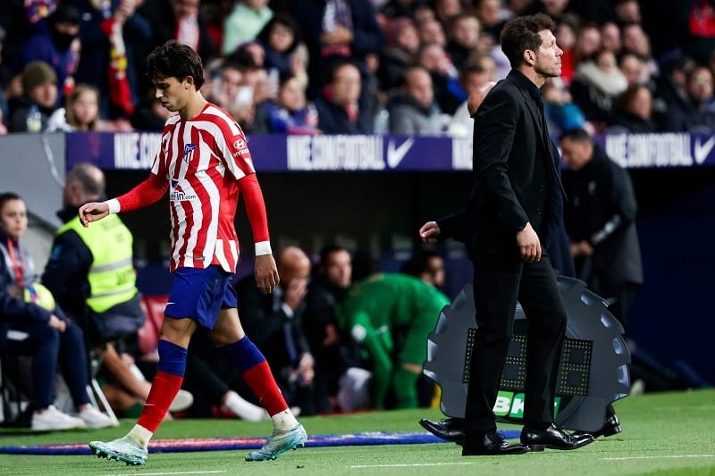 Joao Felix không có mối quan hệ tốt với HLV Diego Simeone.