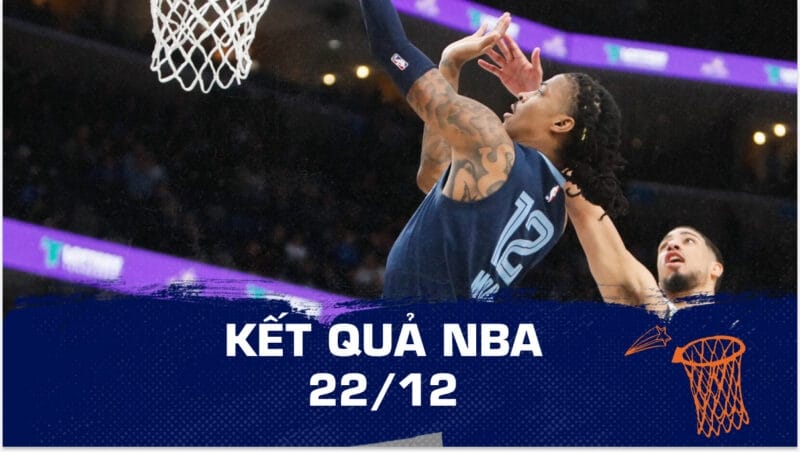 Kết quả NBA hôm nay ngày 22/12: Clippers bị cắt chuỗi thắng, Grizzlies trở lại mạnh mẽ