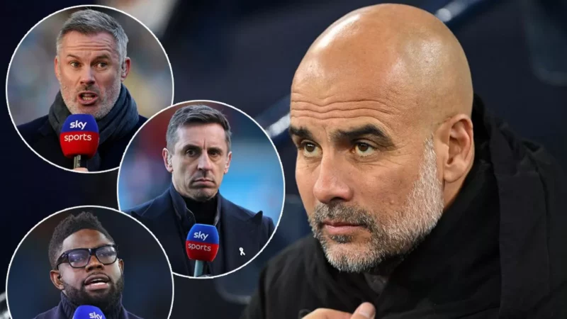 Pep réo tên các BLV nổi tiếng của Sky Sports sau khi Man City bị gọi là tự mãn