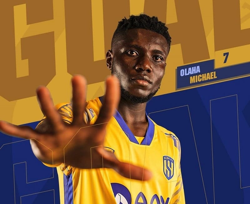 Michael Olaha có ngày thi đấu thăng hoa với cú hattrick (Ảnh: Song Lam Nghe An Football Club).