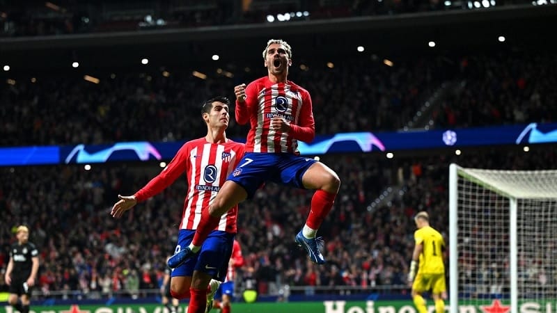 Griezmann và Morata đóng góp tổng cộng 10 bàn cho Atletico