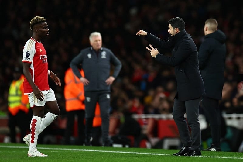 Mikel Arteta muốn Bukayo Saka thi đấu nhiều nhất có thể.