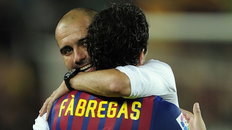 Pep chỉ đạo Fabregas trong 1 mùa (2011/12)