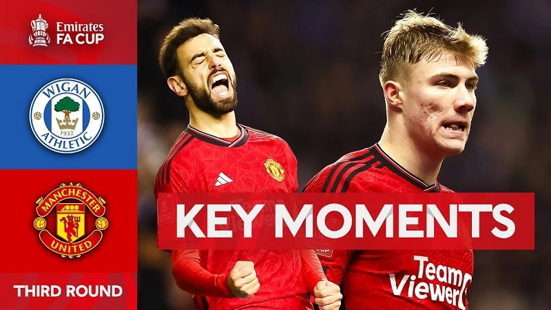 Highlights Wigan vs Man United, vòng 3 FA Cup 2023/24