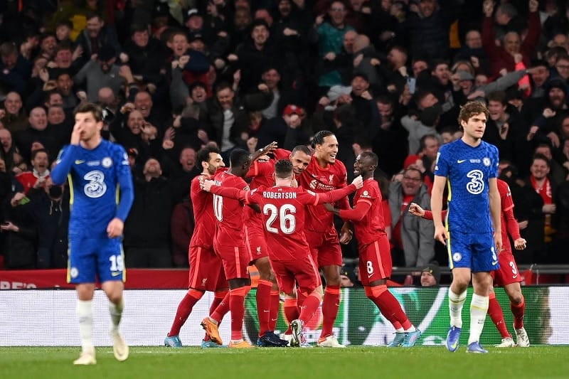 The Kop từng hạ The Blues trên chấm phạt đền tại chung kết Carabao Cup 2021/22