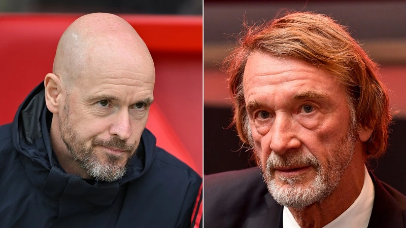 Ten Hag được Ratcliffe hậu thuẫn