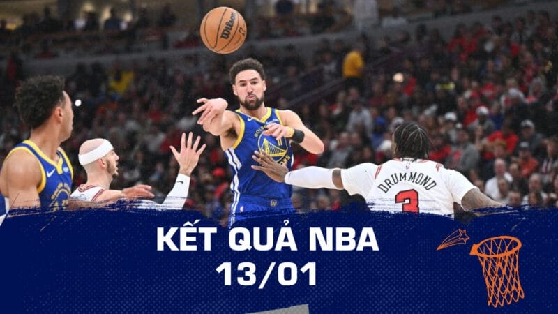 Kết quả NBA hôm nay ngày 13/01: Splash Brothers tỏa sáng, Warriors thắng ngược Bulls