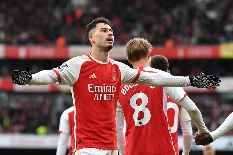 Martinelli vừa lập cú đúp cho Arsenal