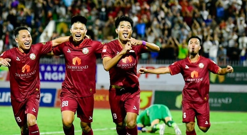 Bình Định ngược dòng thành công trước Nam Định (Ảnh: MerryLand Quy Nhon Binh Dinh Football Club).