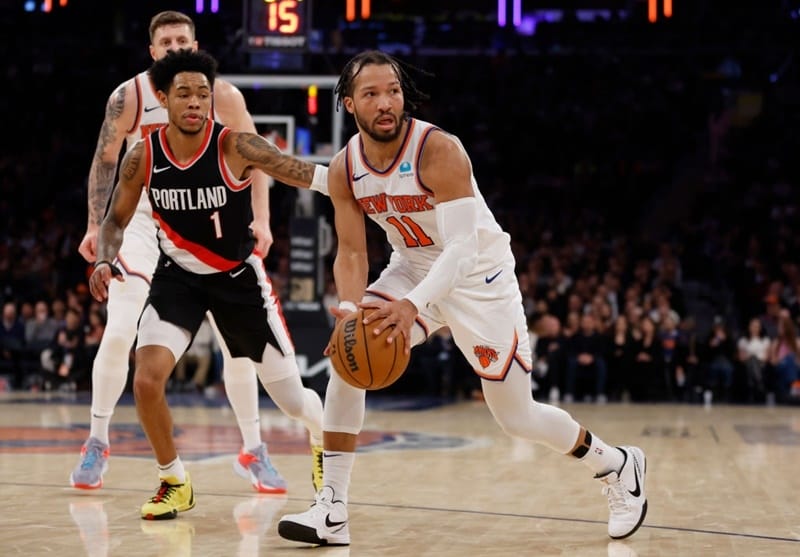 Cú hích Jalen Brunson xuất hiện cho New York Knicks