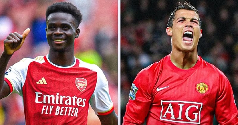 Bukayo Saka ở tuổi 22: Vượt Ronaldo, cho loạt sao lớn ‘hít khói’