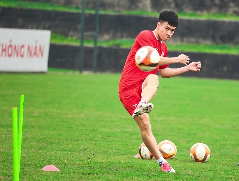 Viettel của Hoàng Đức gặp khó khăn. (Ảnh: Thể Công-Viettel FC)