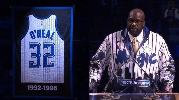 Orlando Magic treo áo Shaquille O’Neal