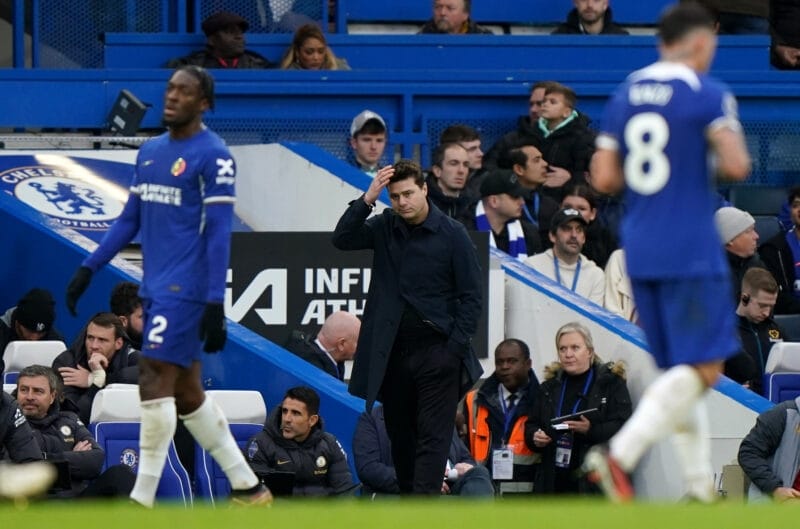 HLV Mauricio Pochettino vẫn đang loay hoay với đội hình nhiều tài năng trẻ của Chelsea.