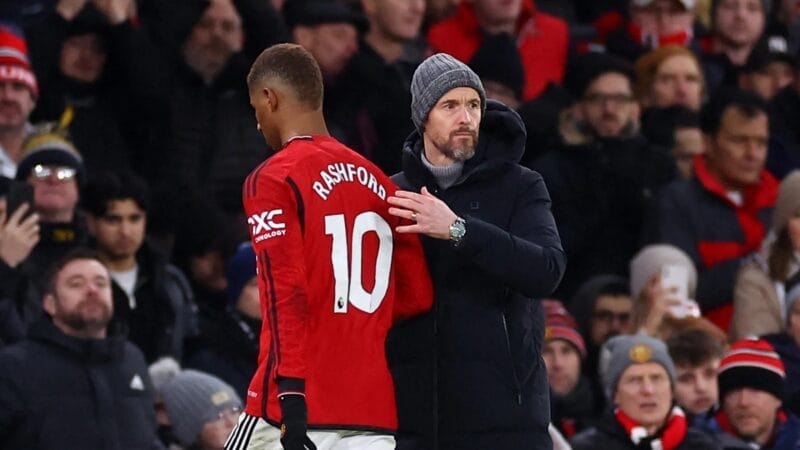 Mối quan hệt giữa Erik ten Hag và Rashford đang rạn nứt 