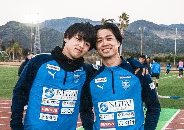 Nguyễn Công Phượng trong buổi tập trước mùa giải của Yokohama FC.