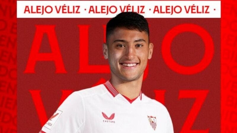 Alejo Veliz khoác áo Sevilla ở phần còn lại của mùa giải