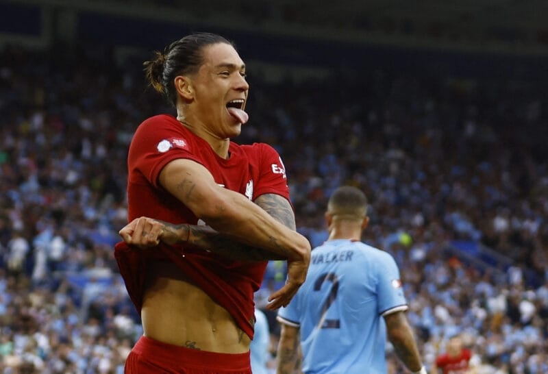 Nunez có màn ra mắt Liverpool bằng bàn thắng vào lưới Man City 