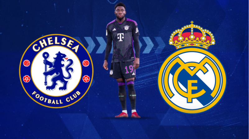 Chelsea định tranh Alphonso Davies với Real Madrid