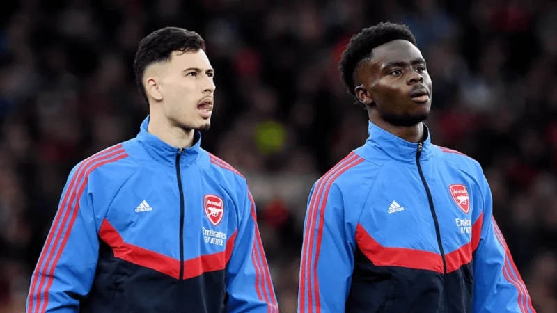 Gabriel Martinelli và Bukayo Saka có thể vắng mặt.