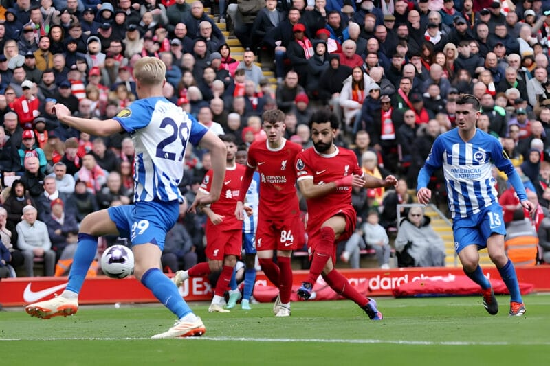 Liverpool giành chiến thắng trước Brighton.