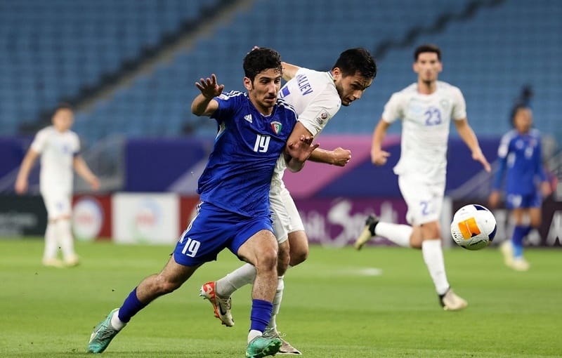 U23 Kuwait (xanh) không thể hiện được nhiều điều (Ảnh: Getty).