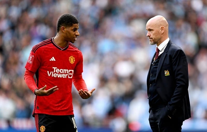 Erik ten Hag vẫn đánh giá cao Marcus Rashford.