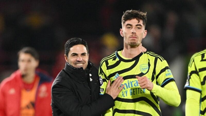 Ban đầu, HLV Arteta muốn để Havertz đá vị trí số 8