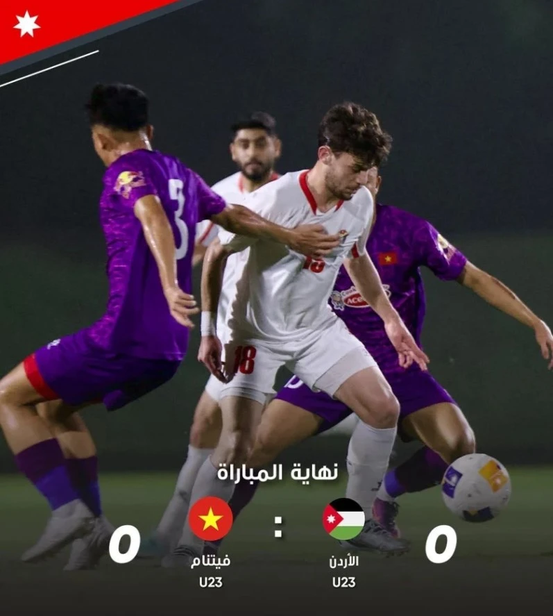 Kết quả bóng đá U23 Việt Nam vs U23 Jordan