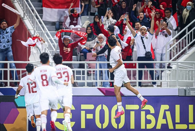 U23 Indonesia sớm có lợi thế dẫn trước (Ảnh: Getty).