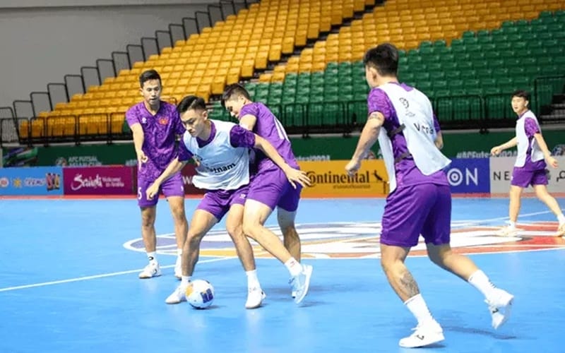 ĐT futsal việt Nam vừa đá xong giải châu Á 2024. Ảnh: Vtv.