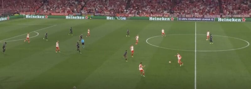 Konrad Laimer và Joshua Kimmich có thể hoán đổi vị trí cho nhau.