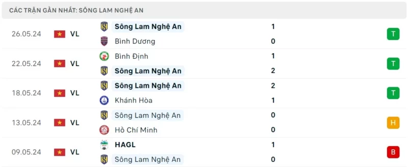 Phong độ thi đấu SLNA gần đây, nhận định Nam Định vs SLNA