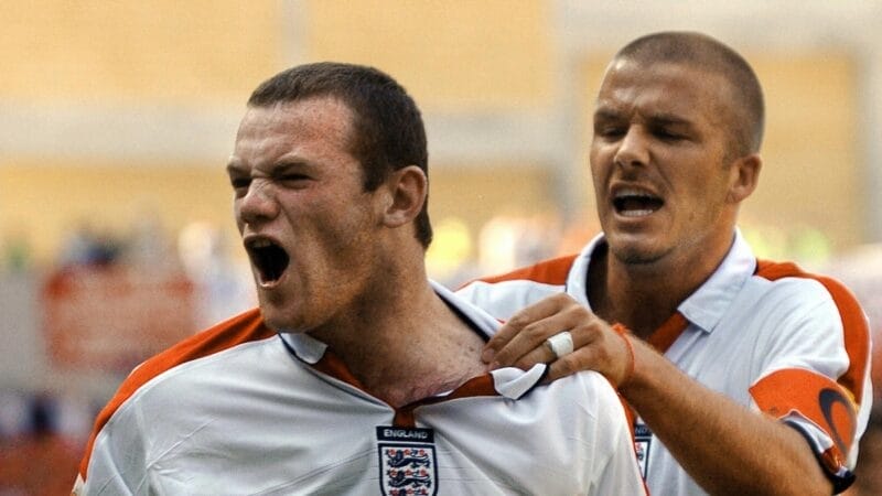 Wayne Rooney thi đấu tại Euro 2004
