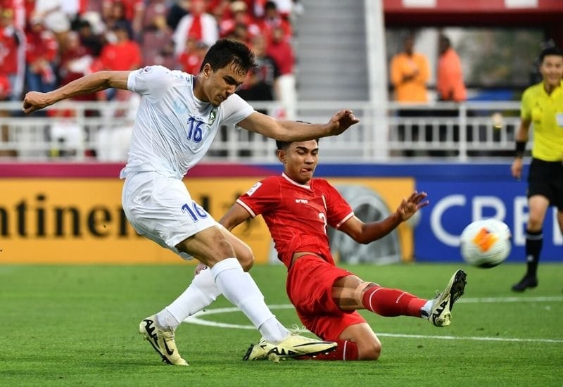 U23 Uzbekistan hạ U23 Indonesia ở bán kết. (Ảnh: AFC)