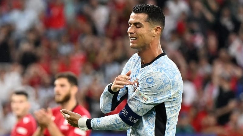 Ronaldo không ghi bàn ở vòng bảng Euro 2024