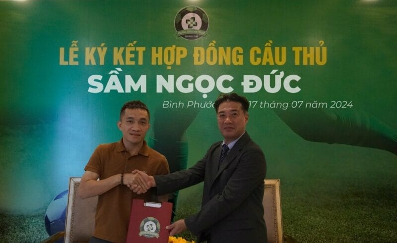 Sầm Ngọc Đức là một trong những tân binh chất lượng của Bình Phước