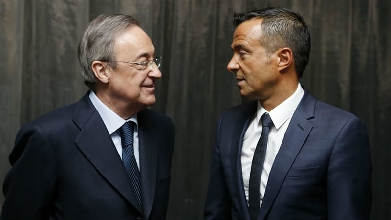 Florentino Perez và Jorge Mendes từng có mối quan hệ thân thiết.