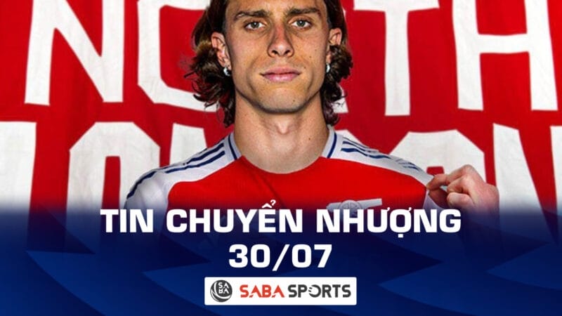 Tin chuyển nhượng bóng đá hôm nay 30/07: Arsenal chính thức công bố Calafiori