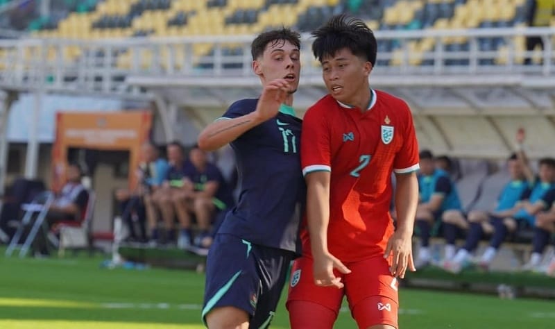 U19 Thái Lan bất ngờ vượt qua U19 Australia (Ảnh: Asean Football Federation).