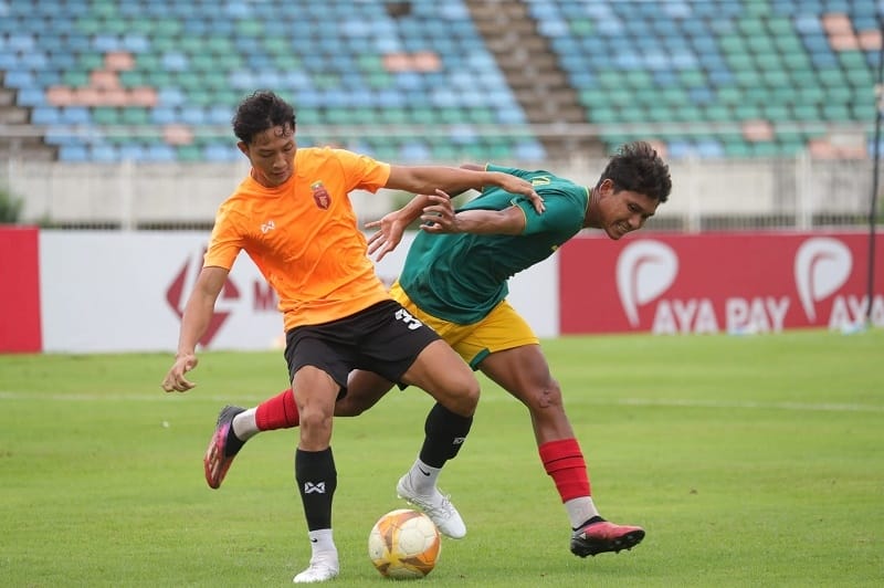 U19 Myanmar đè bẹp đội bóng đang chơi ở giải VĐQG nước này (Ảnh: MFF).