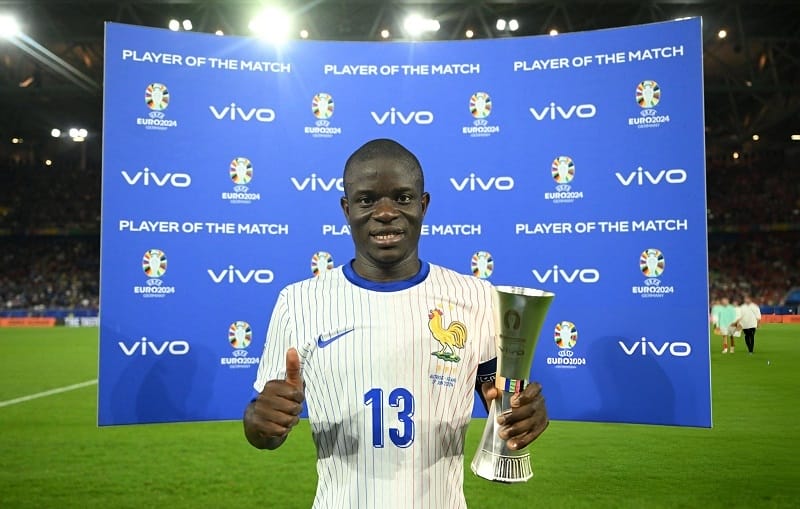 N’Golo Kante vẫn thi đấu ấn tượng dù đã 33 tuổi.