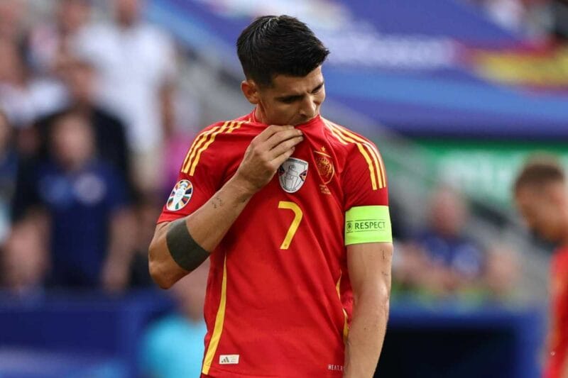 Morata khóc ở trận Tây Ban Nha thắng Đức ở tứ kết Euro 2024.