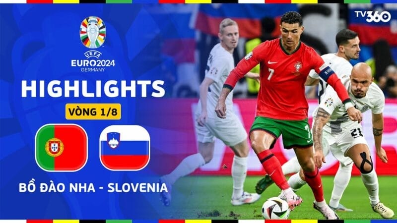 Highlights Bồ Đào Nha vs Slovenia, vòng 16 đội Euro 2024