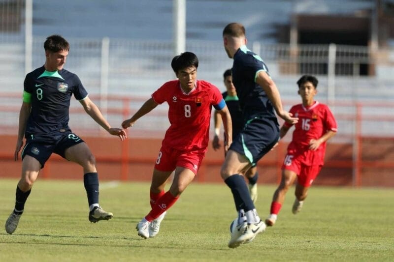 U19 Việt Nam thua đậm U19 Úc (Ảnh: VFF).