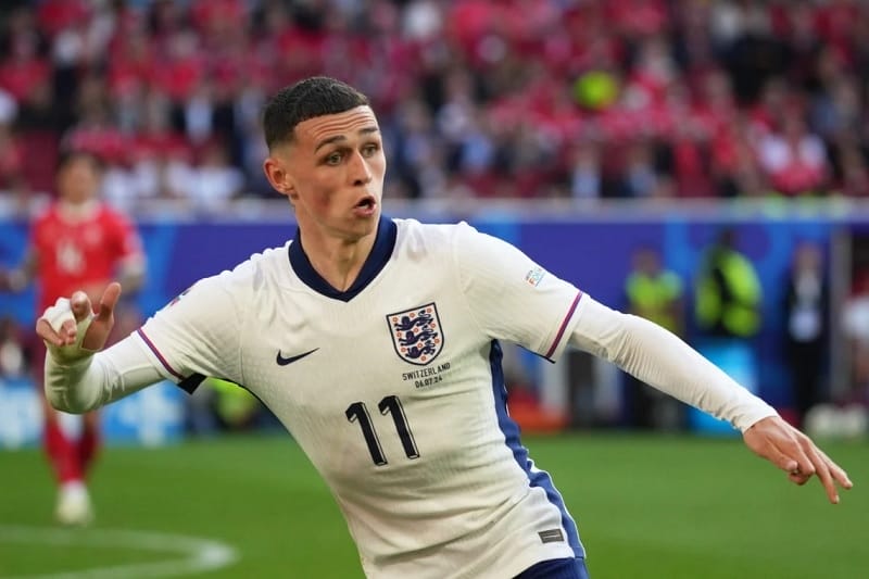 Phil Foden chưa có bàn thắng nào tại Euro 2024