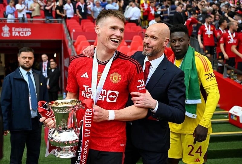 McTominay ghi 10 bàn thắng và có 3 kiến tạo cho Man United mùa trước.